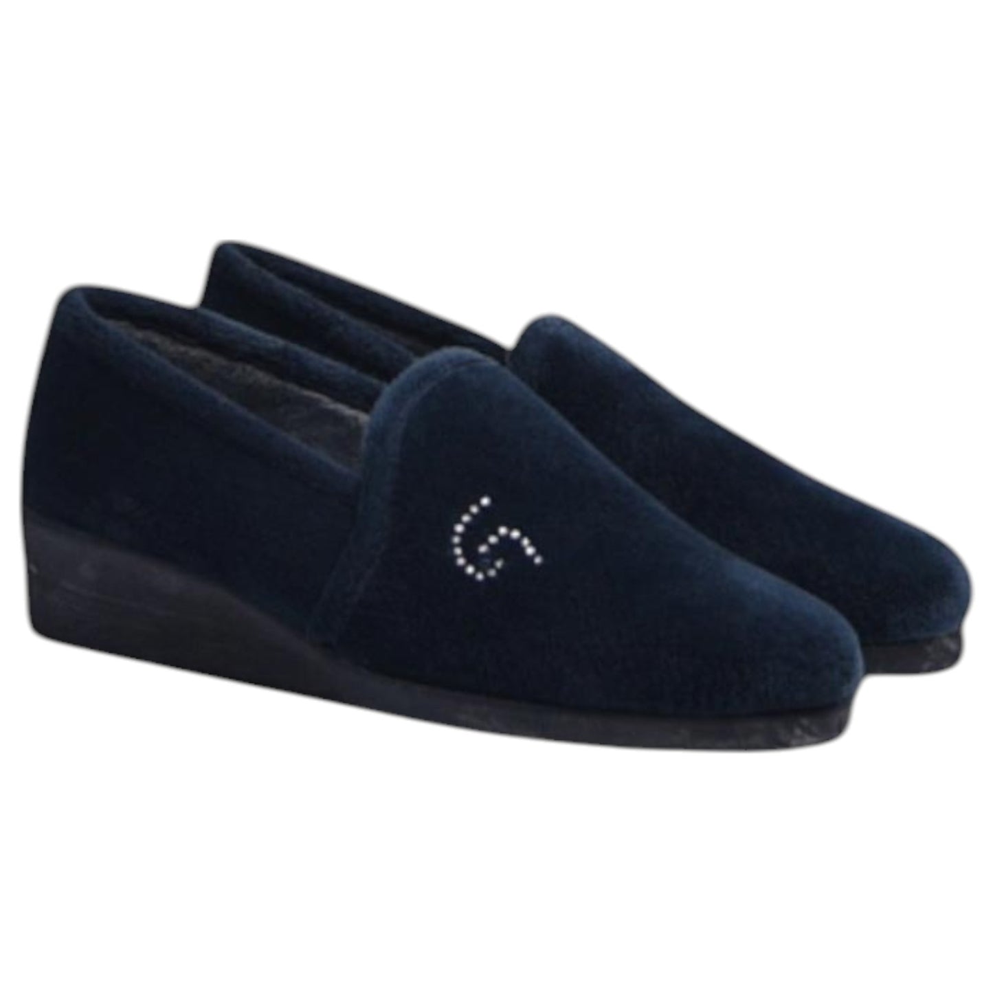 Zapatillas de Casa Garzón Cerradas Perlas 1424.247 Marino - imagen 3
