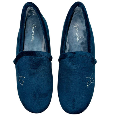 Zapatillas de Casa Garzón Cerradas Perlas 1424.247 Marino
