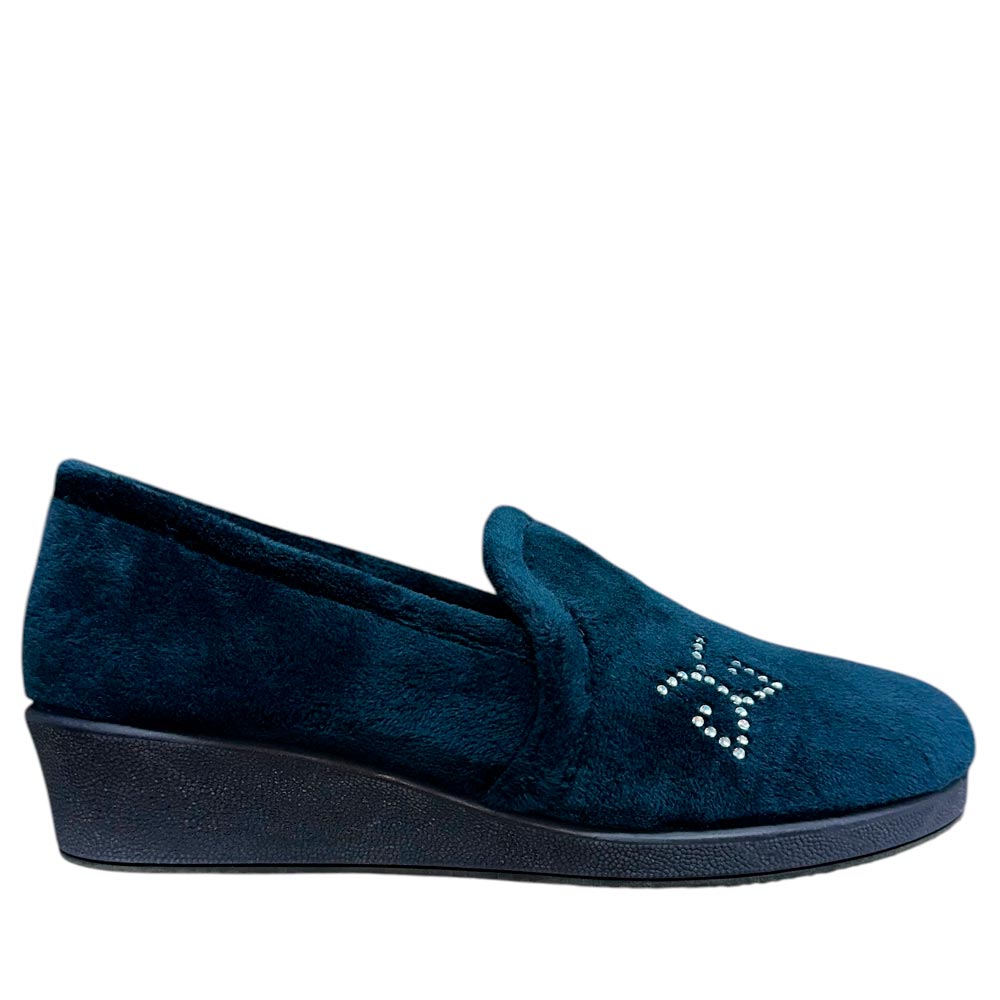 Zapatillas de Casa Garzón Cerradas Perlas 1424.247 Marino - imagen 7