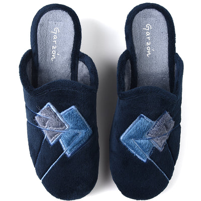 Zapatillas de Casa Garzón Rombos 169.247 Marino