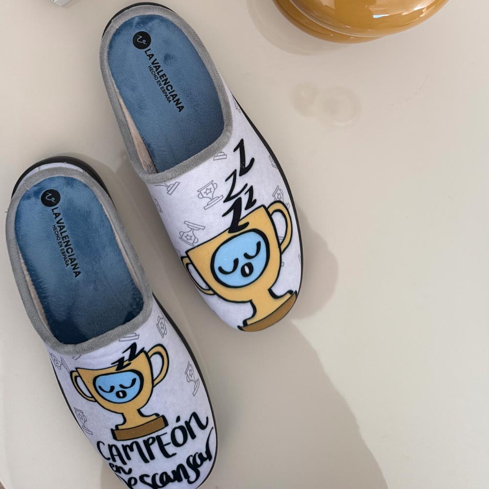 Zapatillas de Casa La Valenciana Campeón 27-226 Azulina - imagen 6