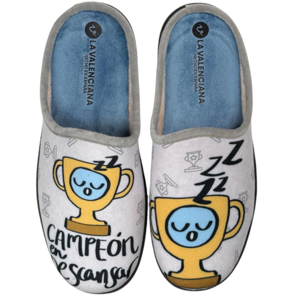 Zapatillas de Casa La Valenciana Campeón 27-226 Azulina - imagen 1