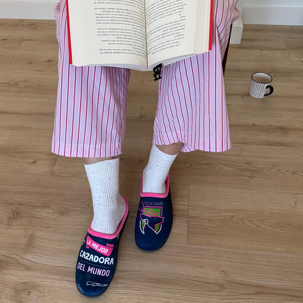 Zapatillas de Casa La Valenciana La Mejor Cazadora 26-269 Fuxia - imagen 6