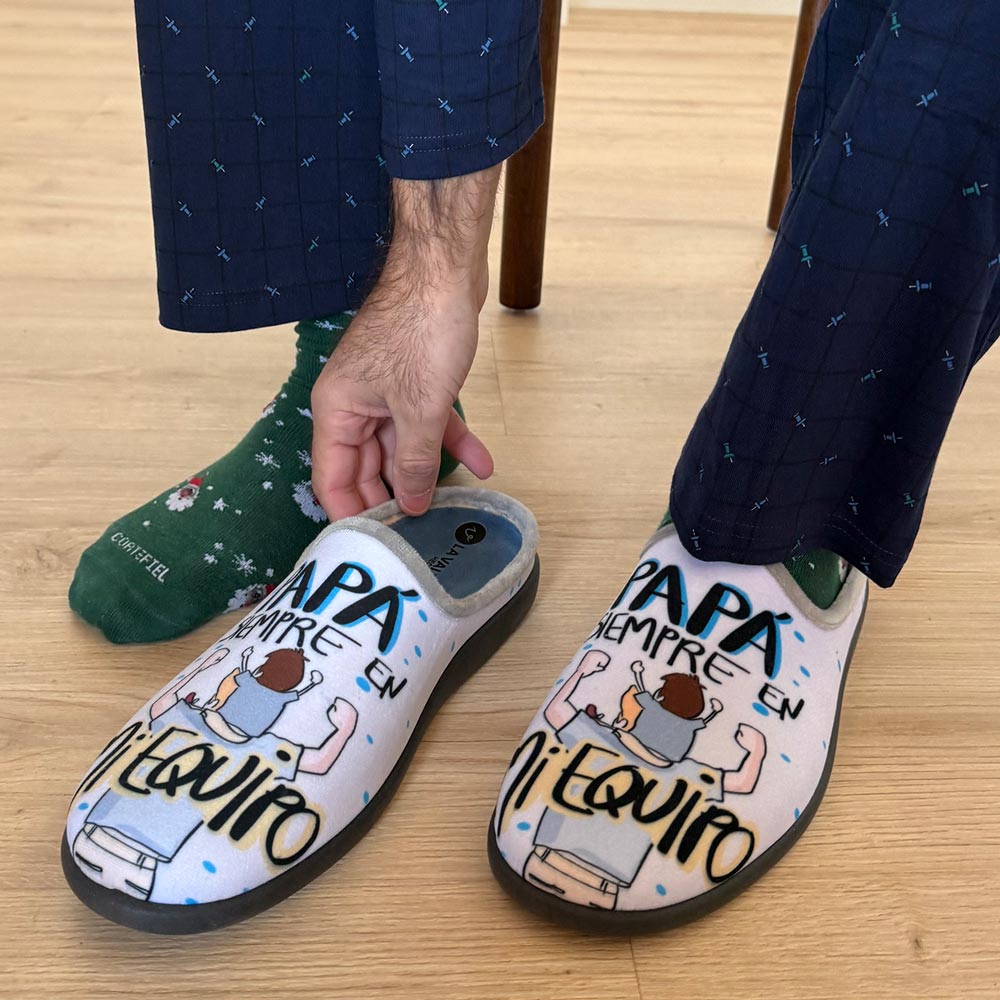 Zapatillas de Casa La Valenciana Papi 27-225 Azulina - imagen 2