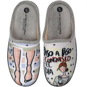 Zapatillas de Casa La Valenciana Paso 26-356 Gris