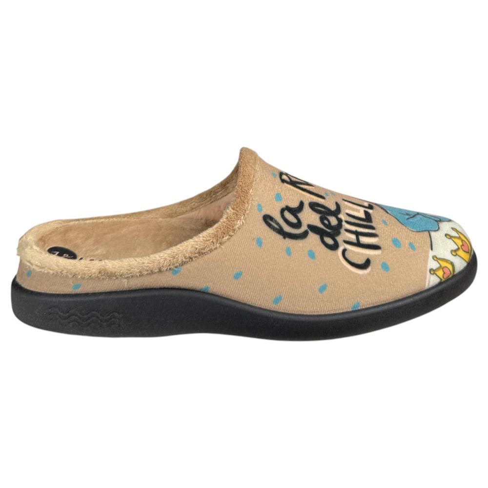 Zapatillas de Casa La Valenciana Reina 26-362 Beig - imagen 3
