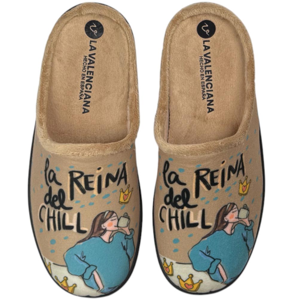 Zapatillas de Casa La Valenciana Reina 26-362 Beig - imagen 1