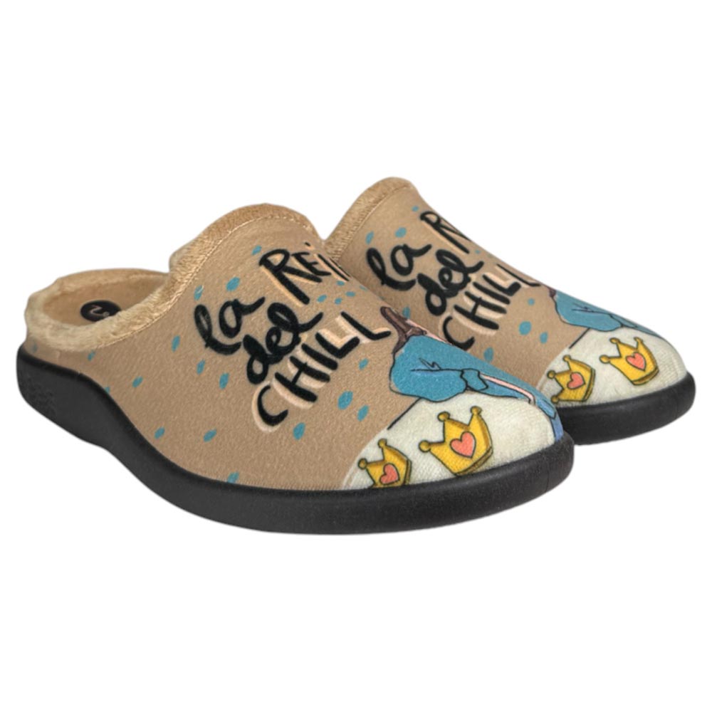 Zapatillas de Casa La Valenciana Reina 26-362 Beig - imagen 5