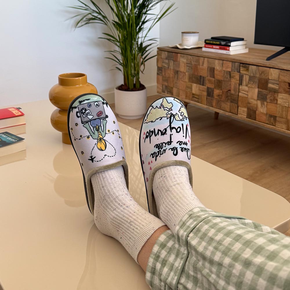 Zapatillas de Casa La Valenciana Viajando - imagen 2