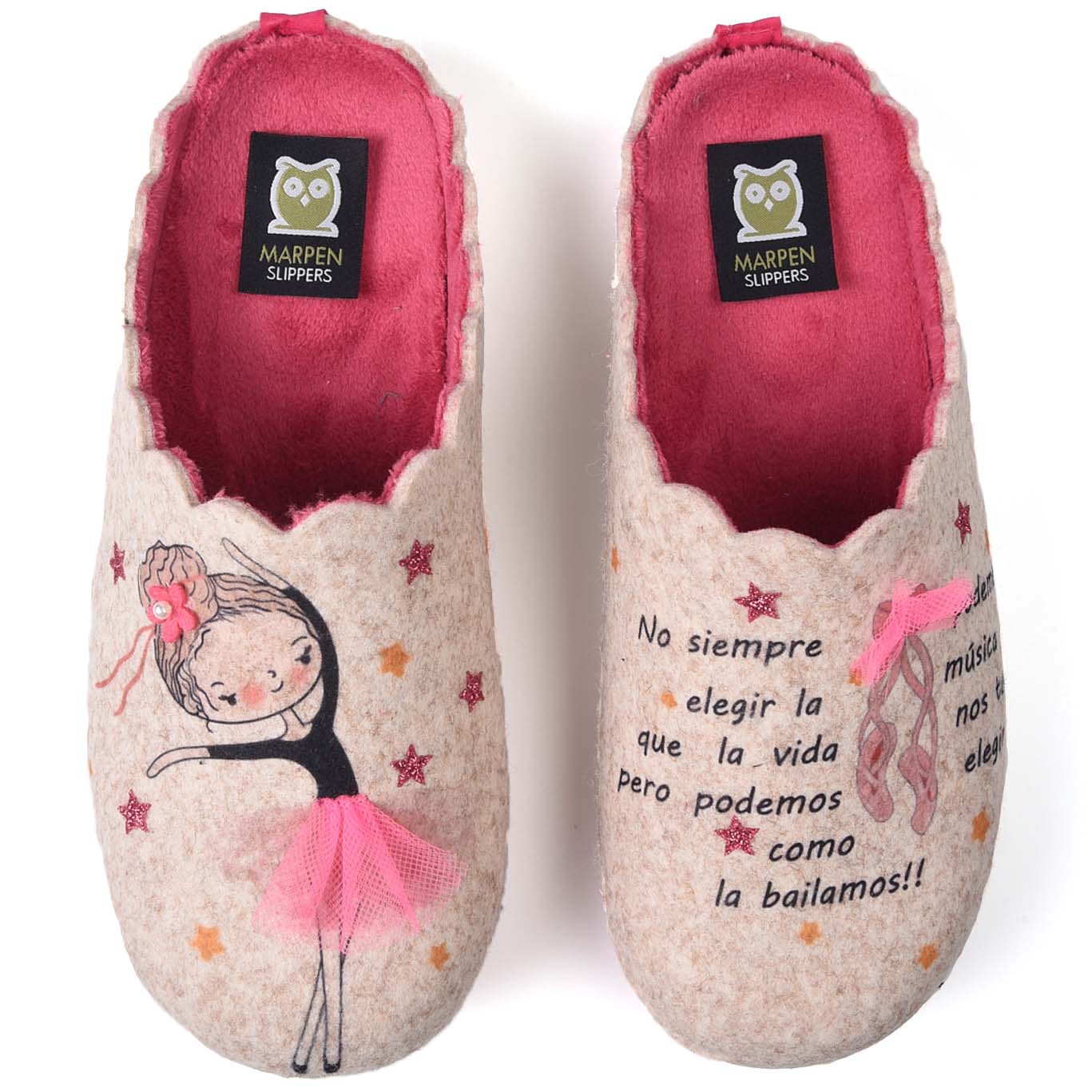 Zapatillas de Casa Marpen Slippers Bailarina 312IV20 Crudo - imagen 1