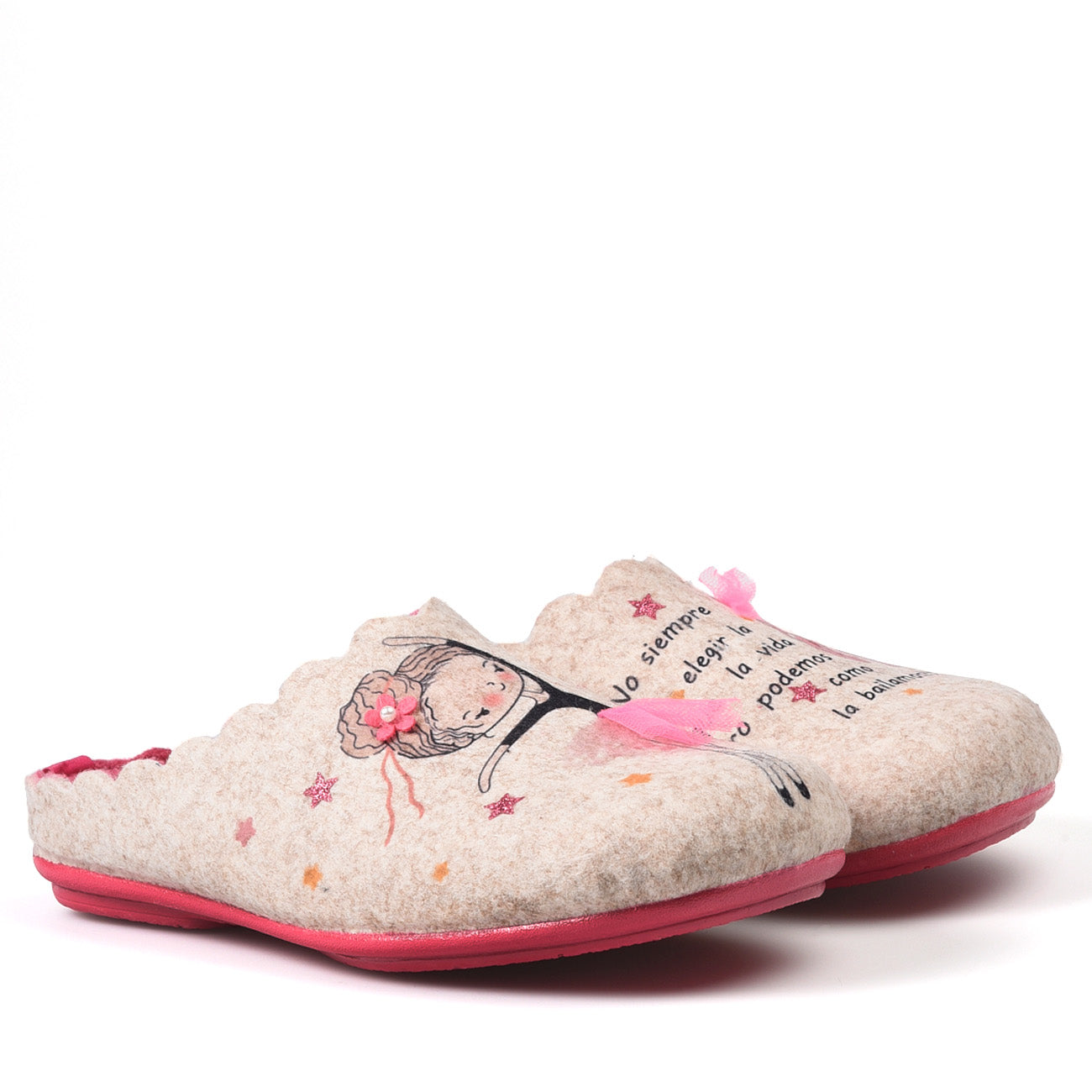 Zapatillas de Casa Marpen Slippers Bailarina 312IV20 Crudo - imagen 3