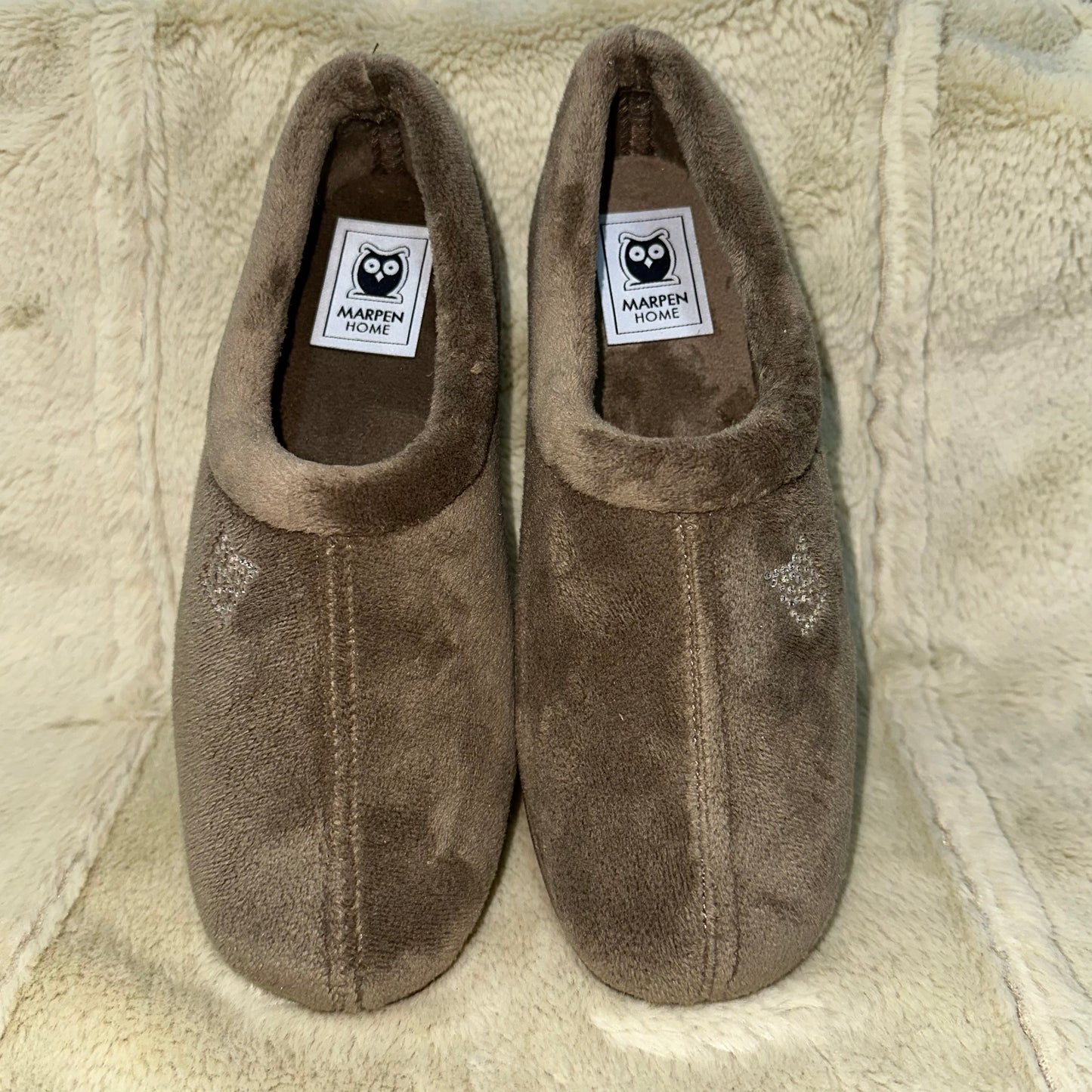 Zapatillas de Casa Marpen Slippers Cerrada Elegante 909IV21 Tabaco - imagen 1
