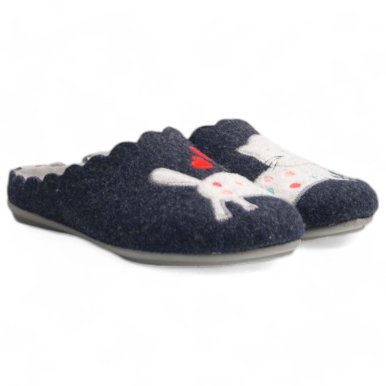 Zapatillas de Casa Marpen Slippers Gato Lunares 308IV24 Marino - imagen 3