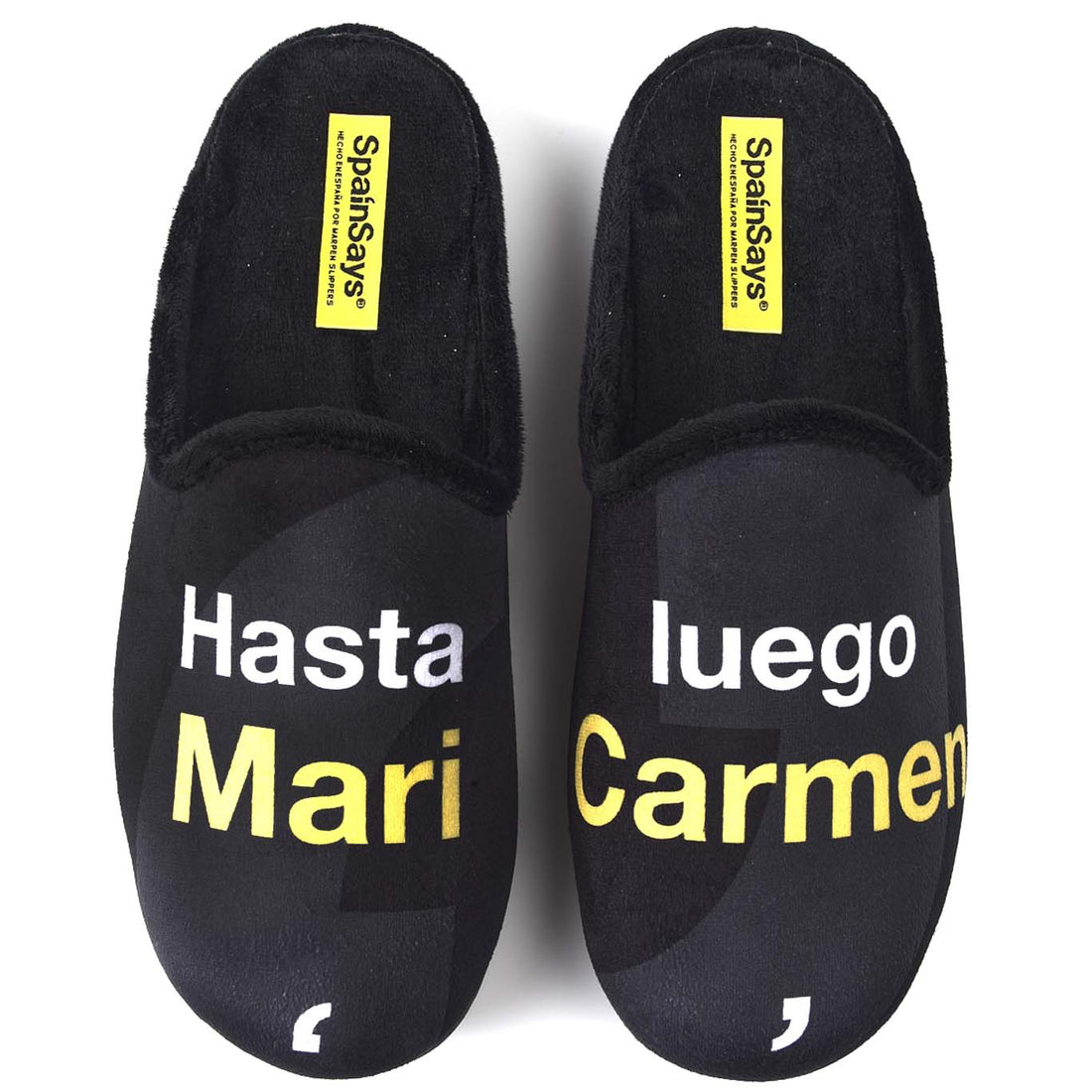 Zapatillas de Casa Marpen Slippers Hasta Luego Mari Carmen CSP2 Negro - imagen 1