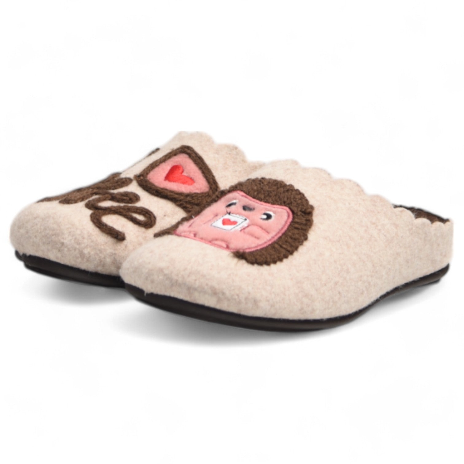 Zapatillas de Casa Marpen Slippers I Love Coffee 305IV24 Beig - imagen 4