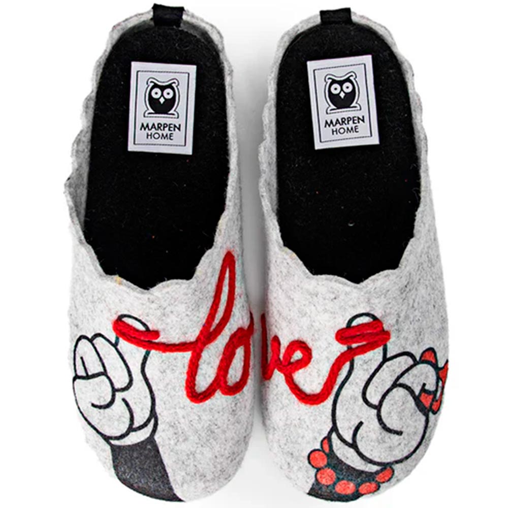 Zapatillas de Casa Marpen Slippers Love 306IV24 Gris - imagen 1