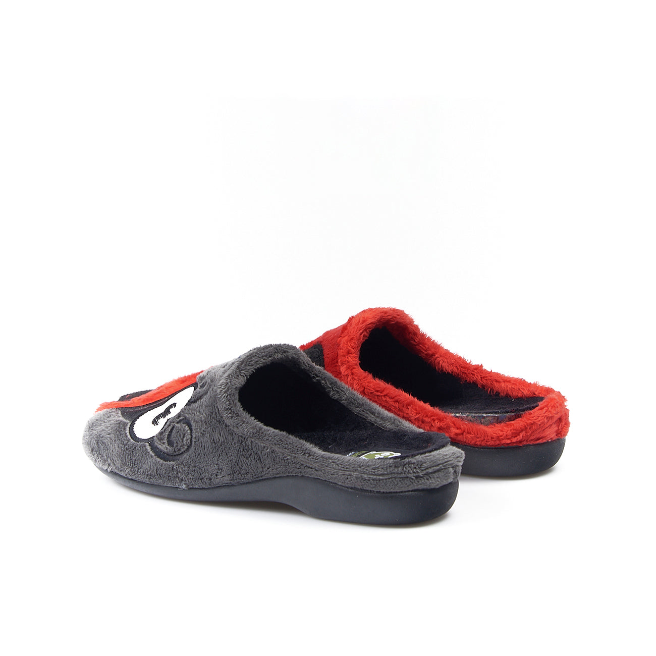 Zapatillas de Casa Marpen Slippers Mariquita 48IV20 Gris y Rojo - imagen 4
