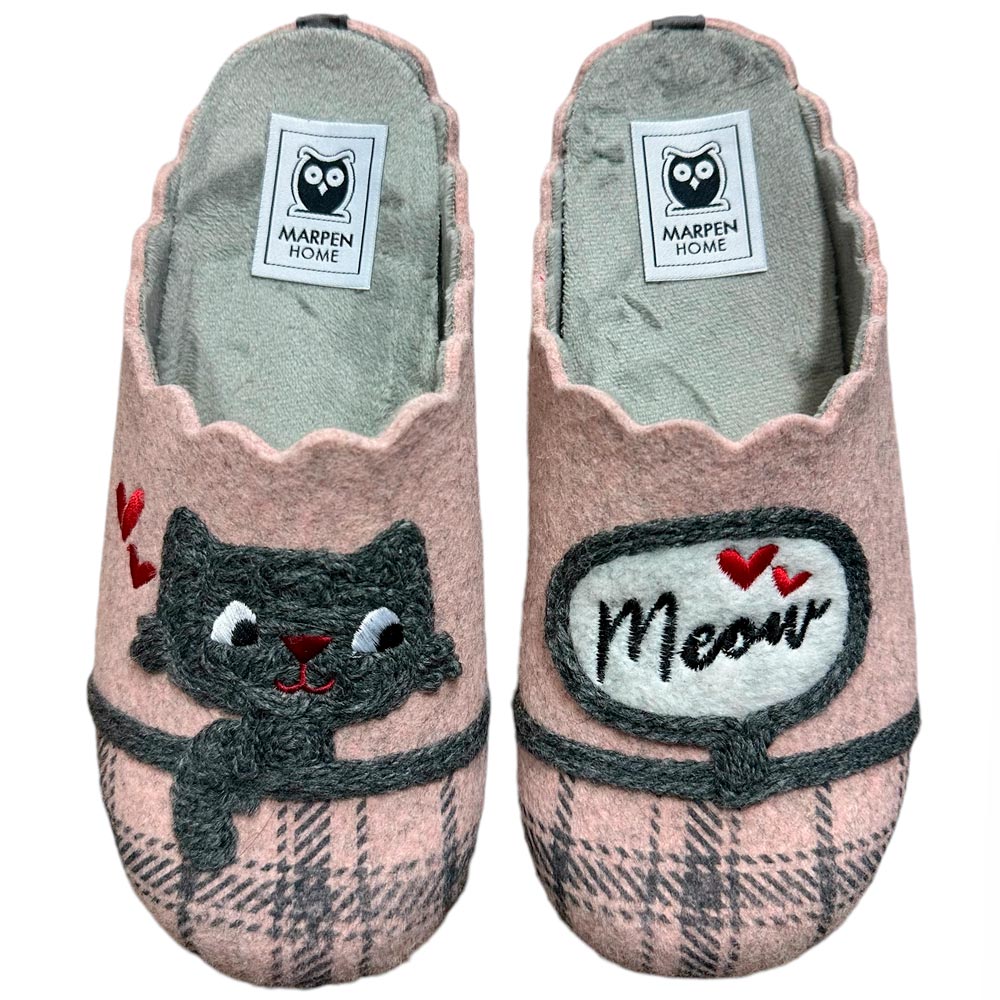 Zapatillas de Casa Marpen Slippers Meow 307IV24 Rosa - imagen 1