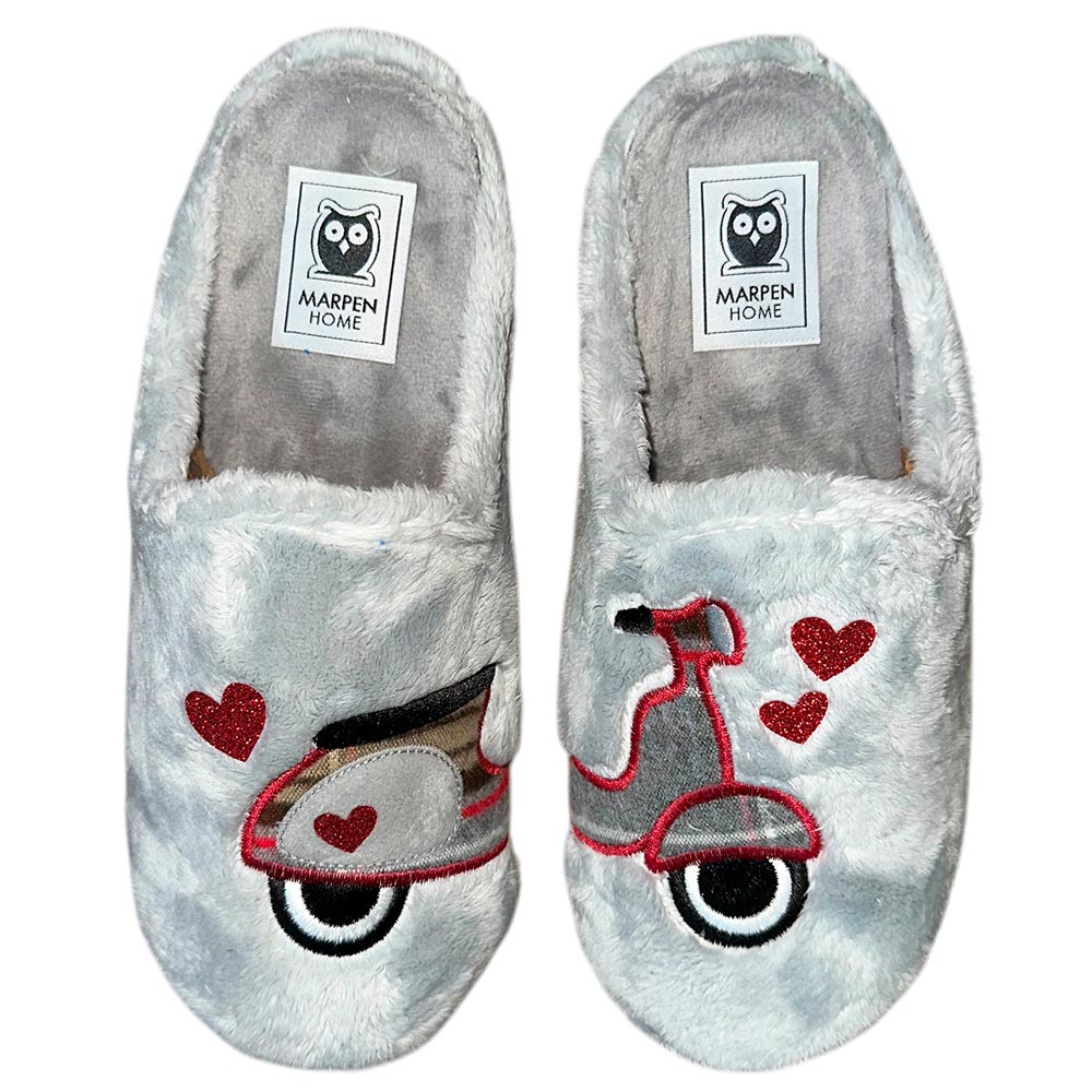 Zapatillas de Casa Marpen Slippers Moto 424IV23 Gris - imagen 1