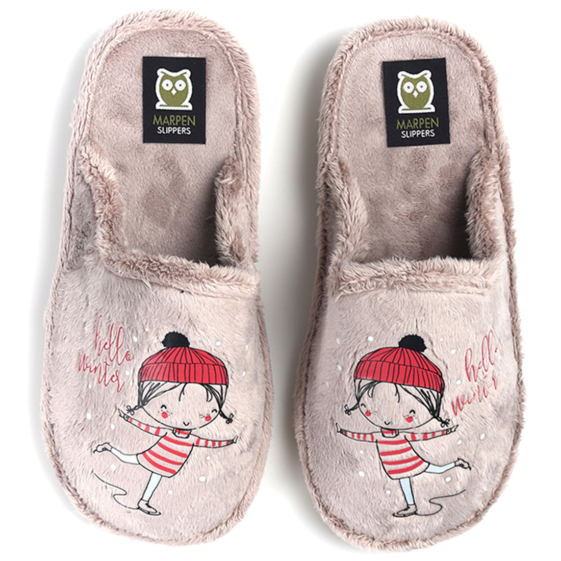 Zapatillas de Casa Marpen Slippers Niña Gorro 3001IV23 Beig - imagen 1