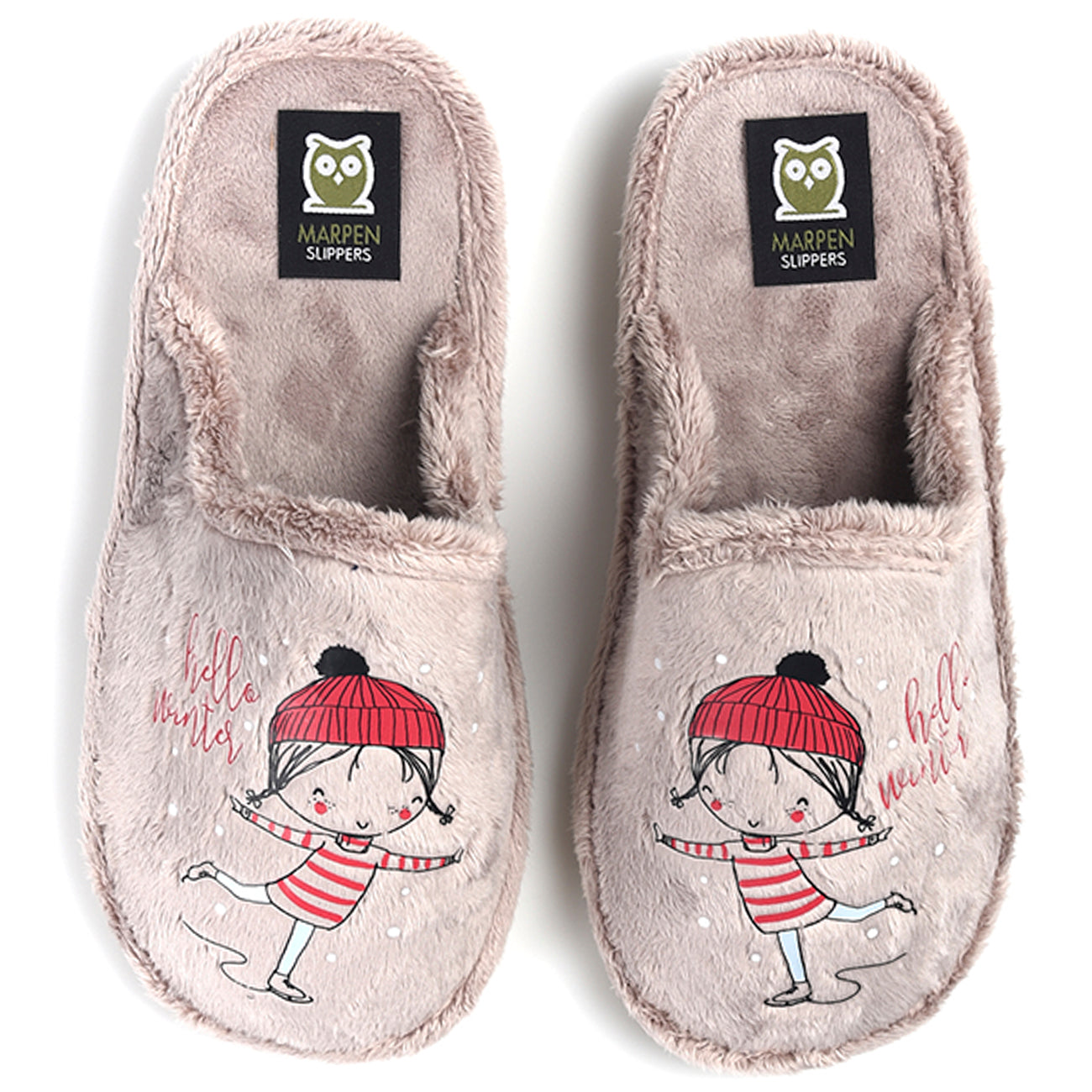 Zapatillas de Casa Marpen Slippers Niña Gorro 3001IV23 Beig - imagen 1