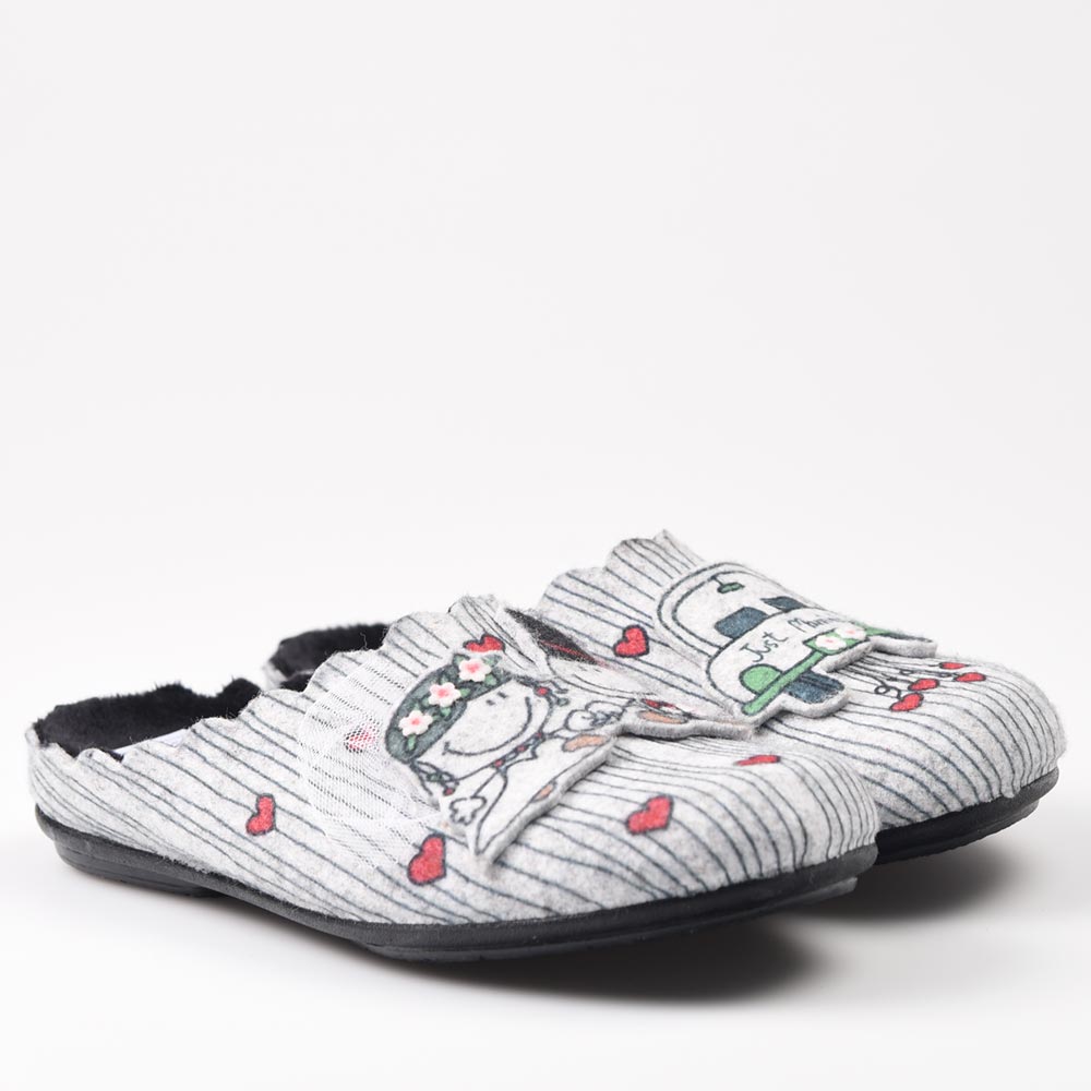 Zapatillas de Casa Marpen Slippers Recién Casados 304IV23 Gris - imagen 3
