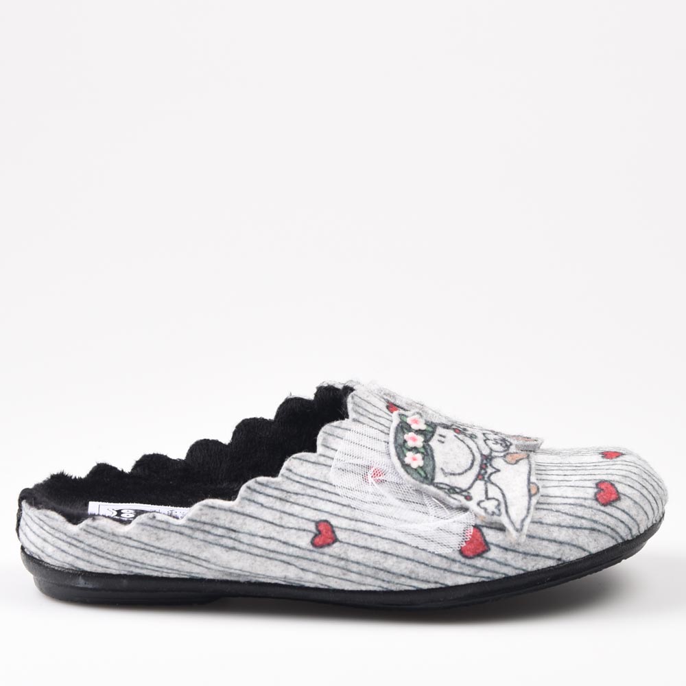 Zapatillas de Casa Marpen Slippers Recién Casados 304IV23 Gris - imagen 2