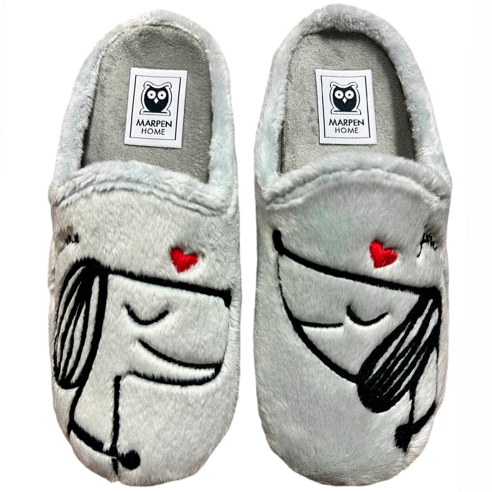 Zapatillas de Casa Marpen Slippers You & Me 406IV24 Gris - imagen 1