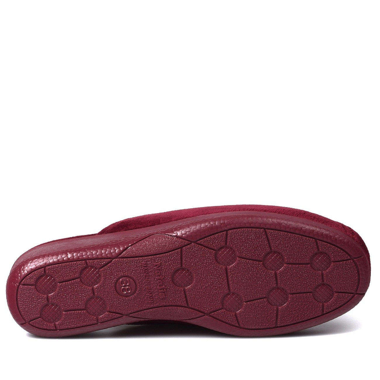 Zapatillas de Casa Natalia Gil Flor Bordada 102 Burdeos - imagen 6