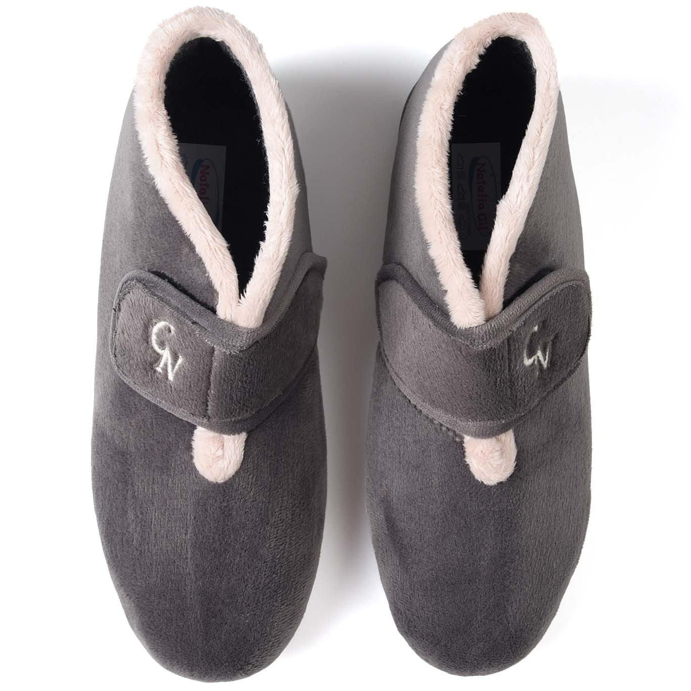Zapatillas de Casa Natalia Gil Abotinadas 584 Gris - imagen 1