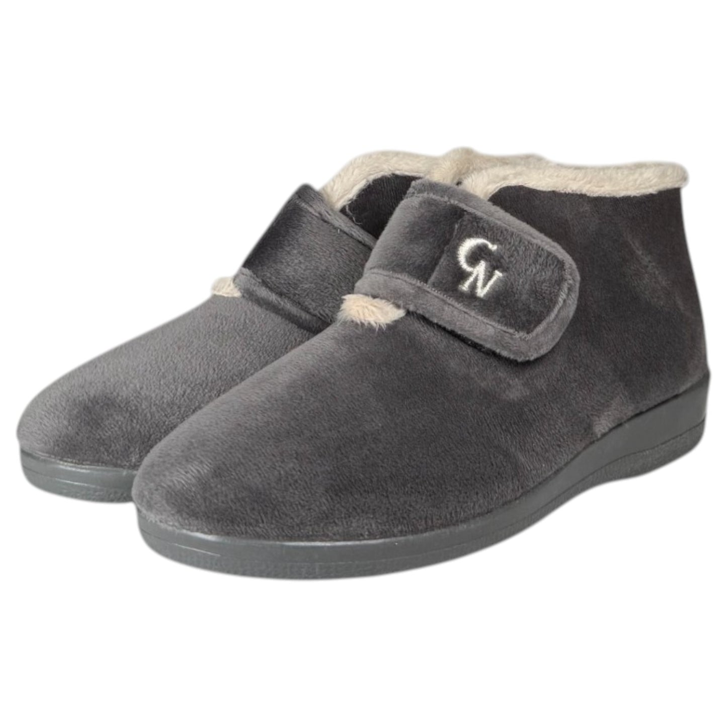 Zapatillas de Casa Natalia Gil Abotinadas 584 Gris - imagen 4