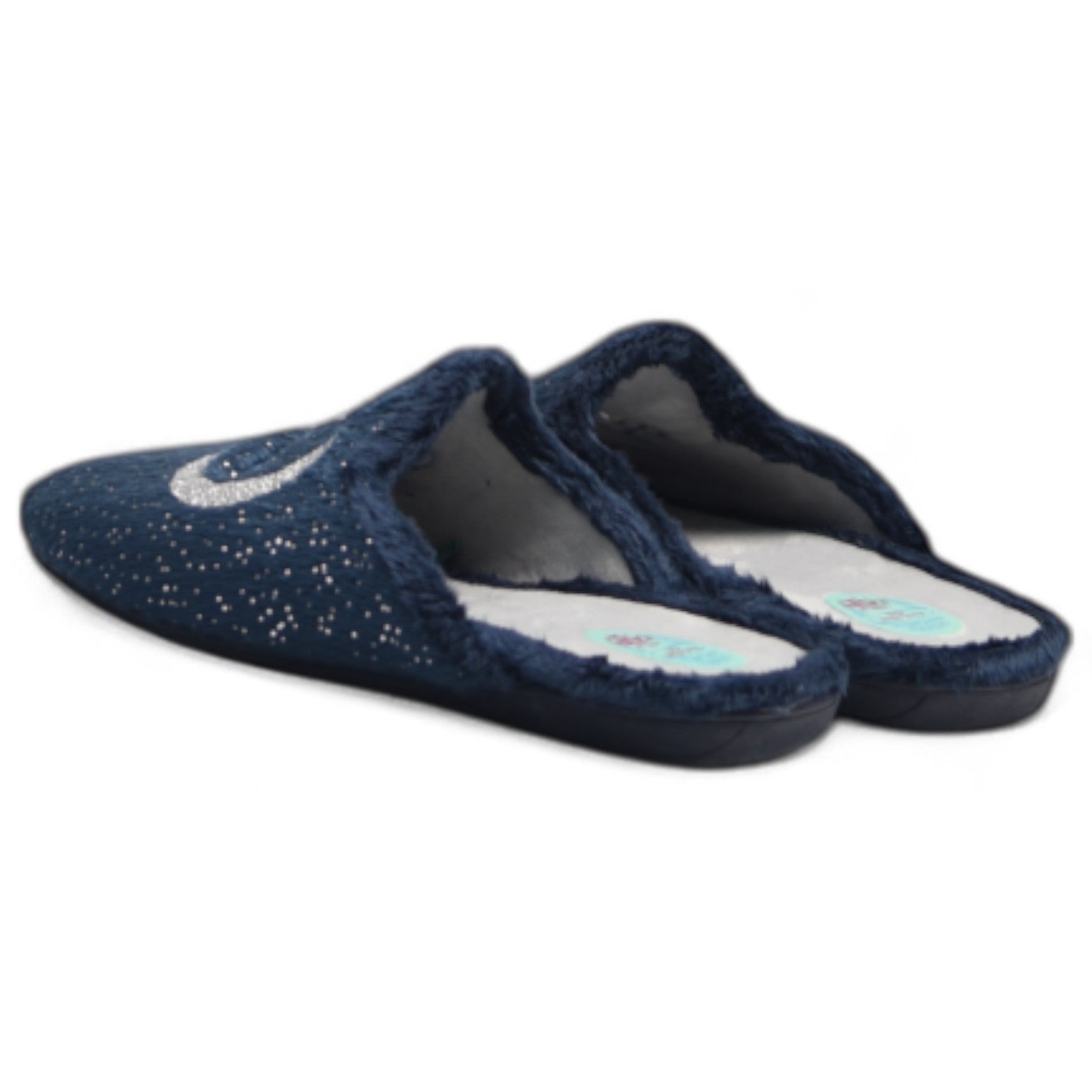 Zapatillas de Casa Natalia Gil Buenas Noches Purpurina 5025 Marino - imagen 5