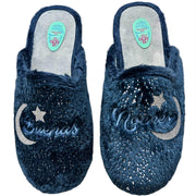 Zapatillas de Casa Natalia Gil Buenas Noches Purpurina 5025 Marino