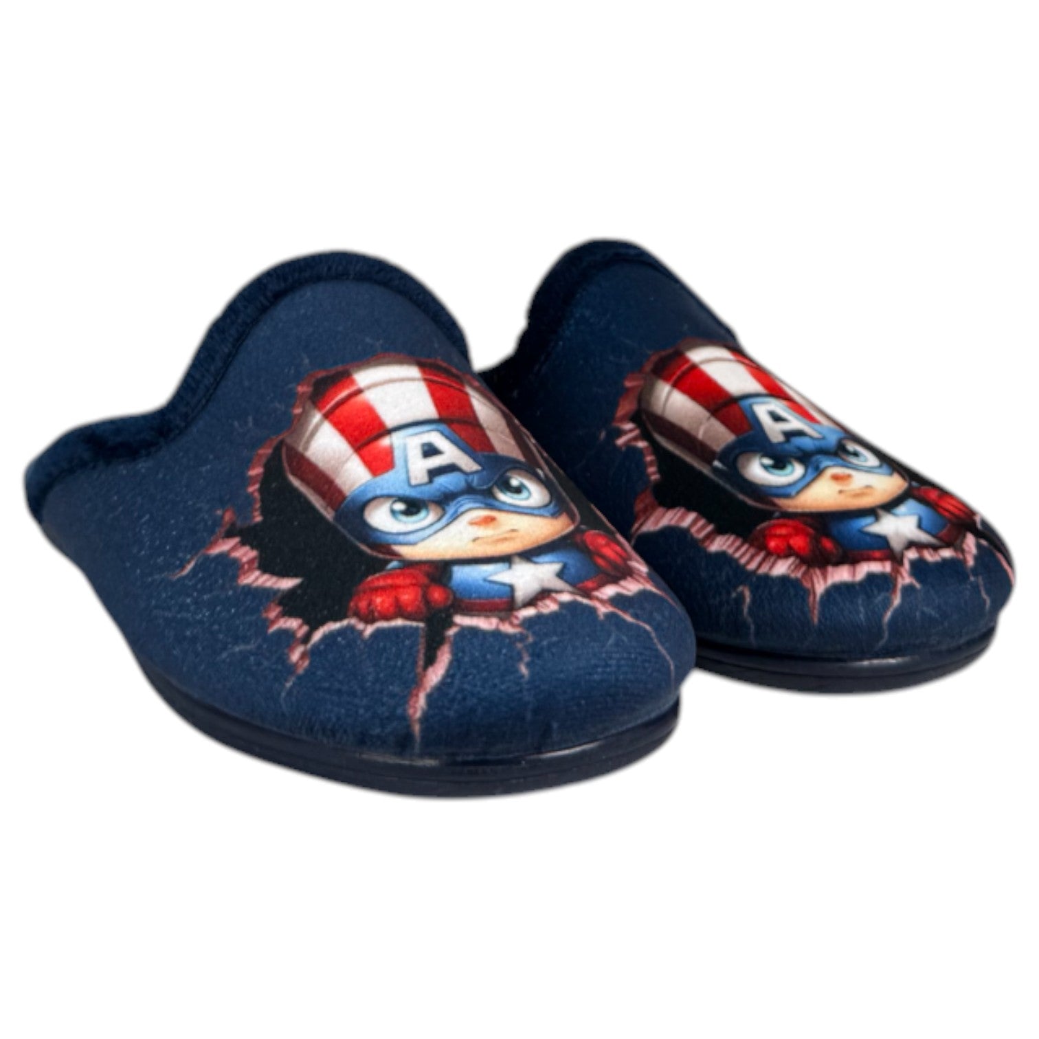 Zapatillas de Casa Natalia Gil Capitán América 7032 Marino - imagen 3