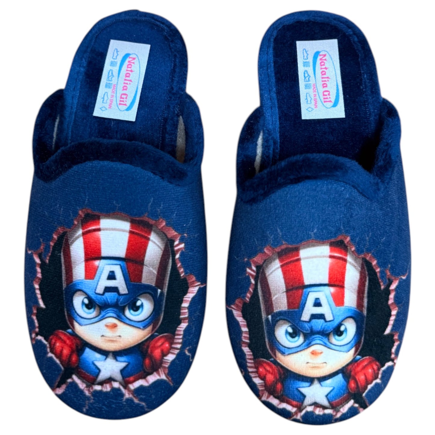 Zapatillas de Casa Natalia Gil Capitán América 7032 Marino - imagen 7