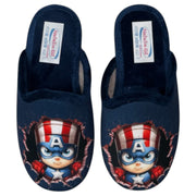 Zapatillas de Casa Natalia Gil Capitán América 7032 Marino