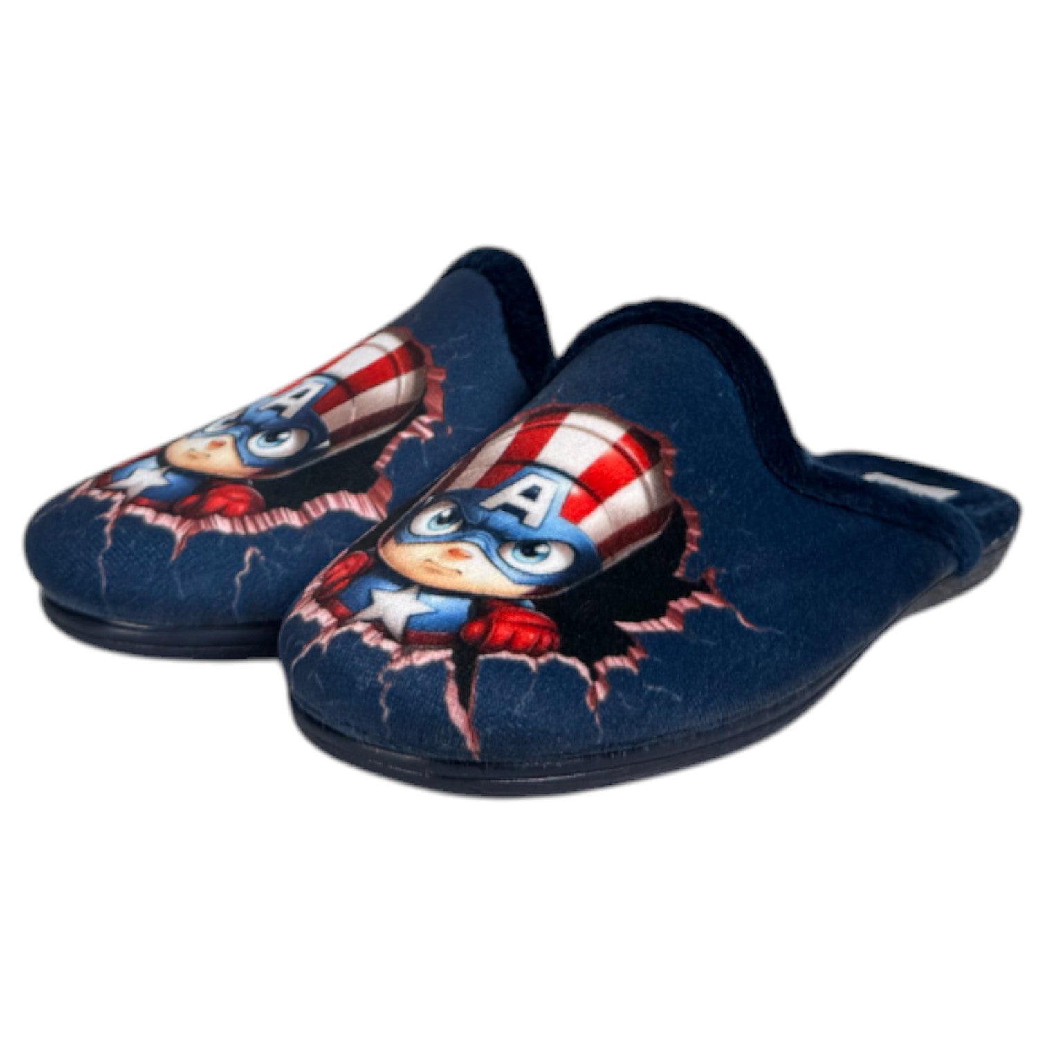 Zapatillas de Casa Natalia Gil Capitán América 7032 Marino - imagen 4
