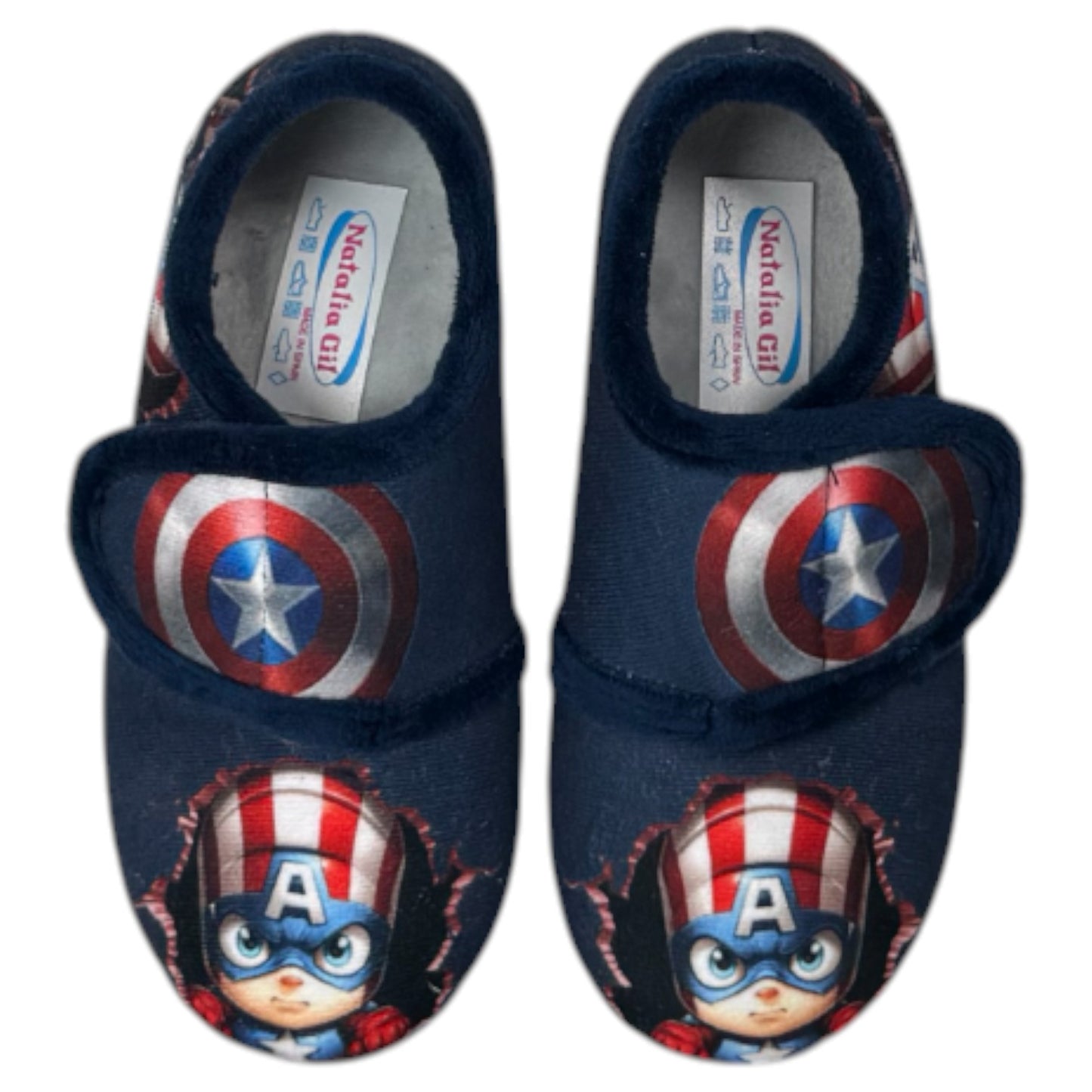 Zapatillas de Casa Natalia Gil Capitán América 7832 Marino - imagen 1