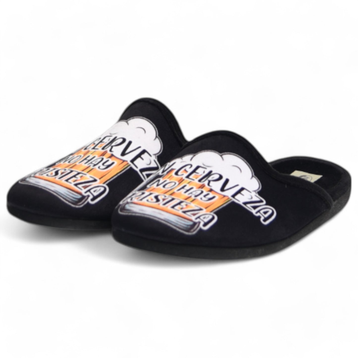 Zapatillas de Casa Natalia Gil Cerveza 6062 Negro - imagen 4