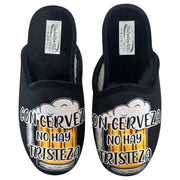 Zapatillas de Casa Natalia Gil Cerveza 6062 Negro