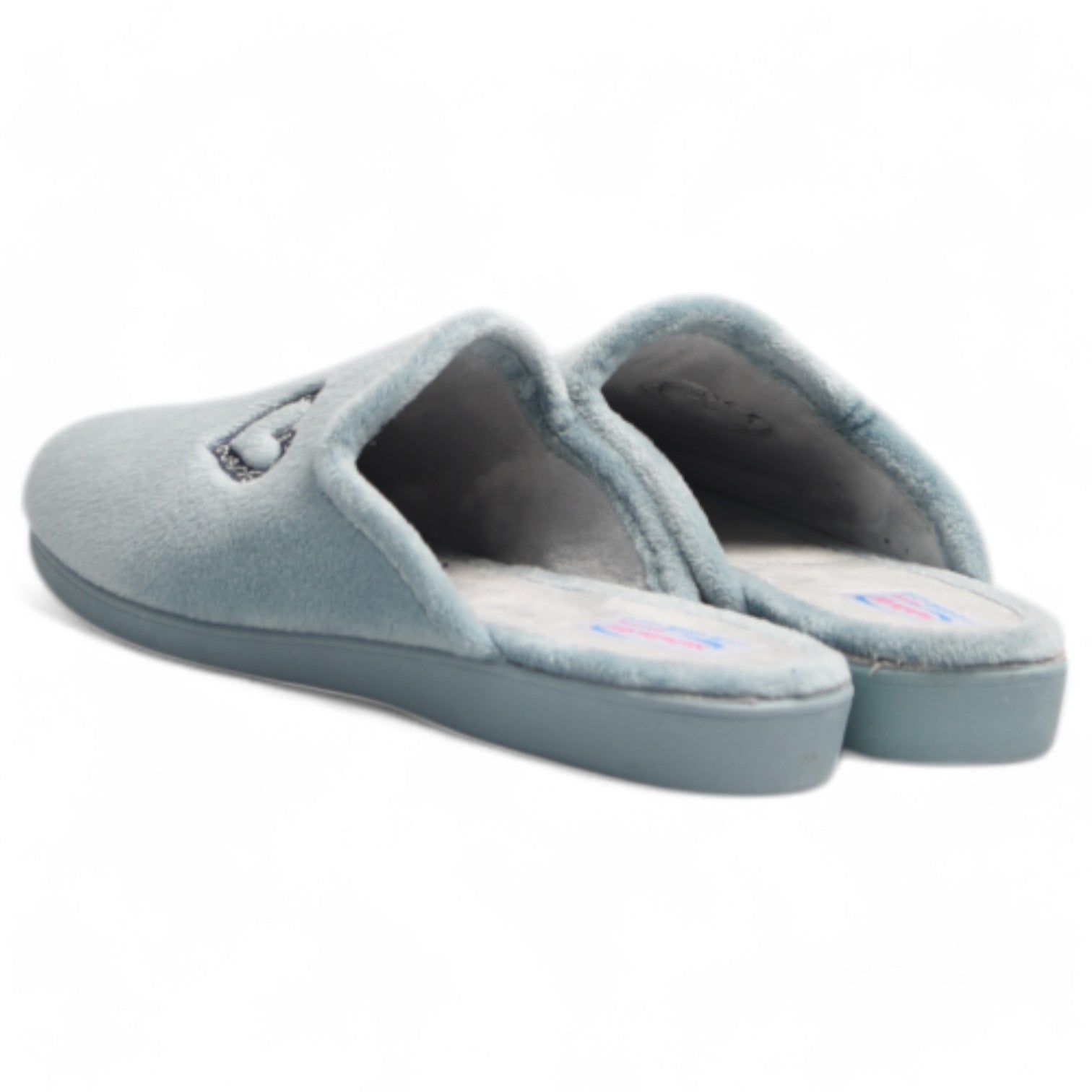 Zapatillas de Casa Natalia Gil Corazón Bordado 151 Azul - imagen 5