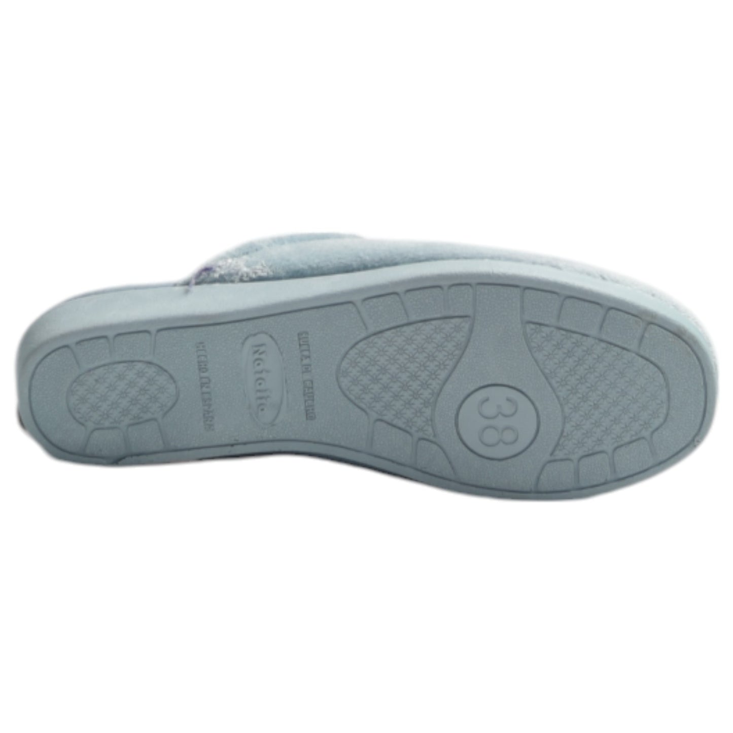 Zapatillas de Casa Natalia Gil Corazón Bordado 151 Azul - imagen 6