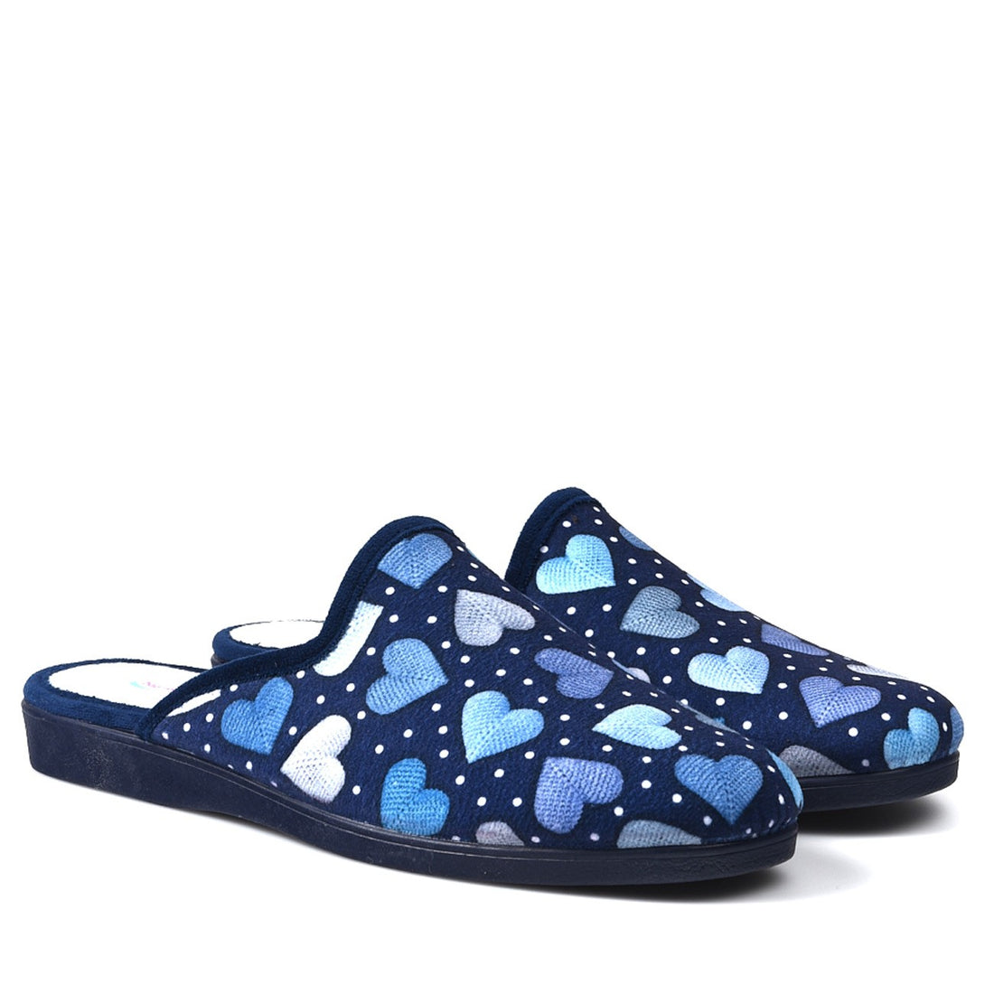 Zapatillas de Casa Natalia Gil Corazones 157 Marino - imagen 3