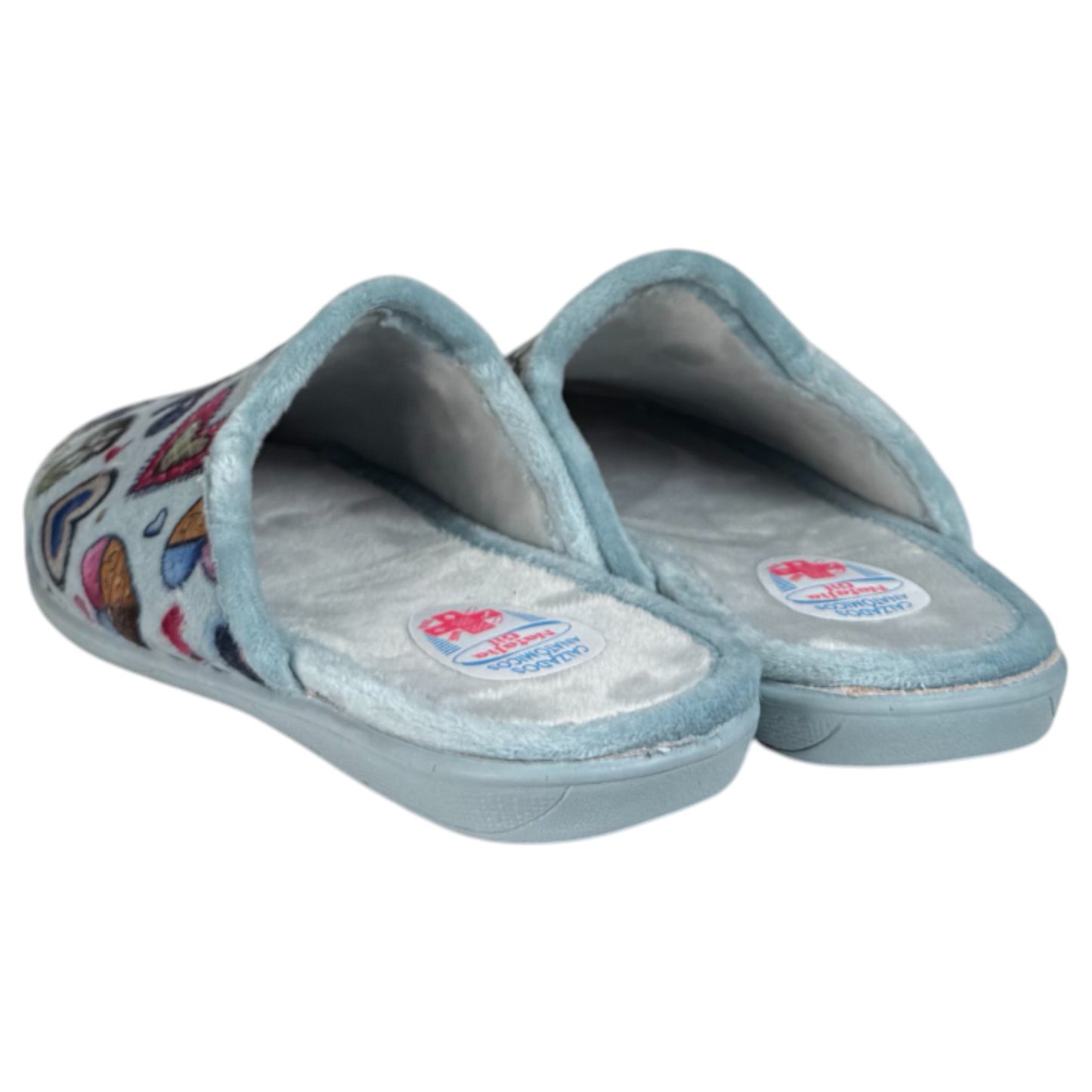 Zapatillas de Casa Natalia Gil Corazones 5013 Azul - imagen 5