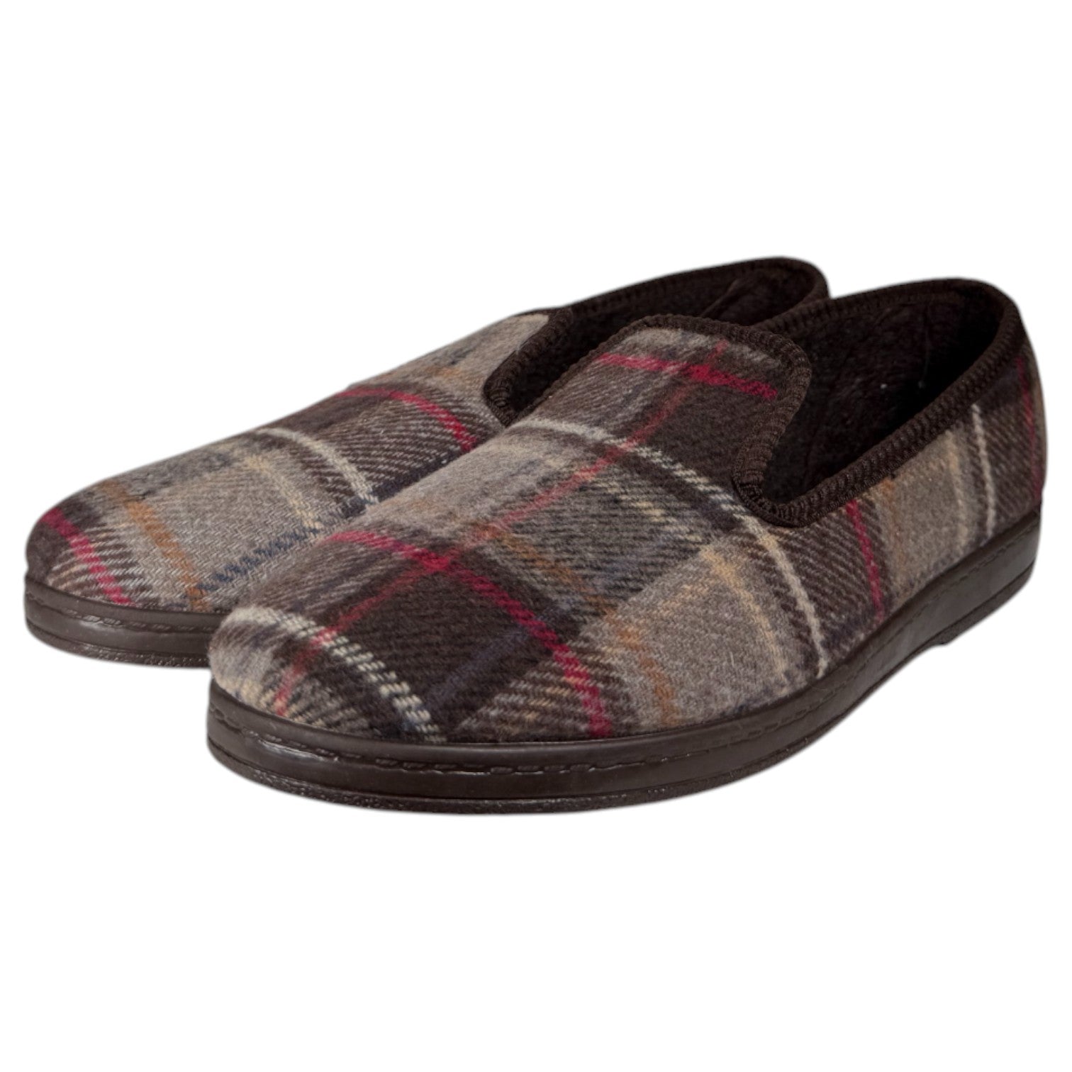Zapatillas de Casa Natalia Gil Cuadros 53 Marrón - imagen 4