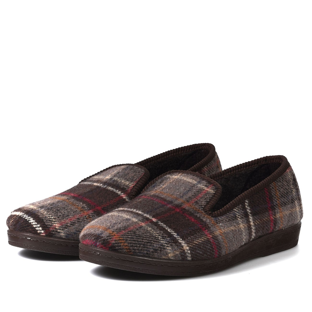 Zapatillas de Casa Natalia Gil Cuadros 53 Marrón - imagen 9