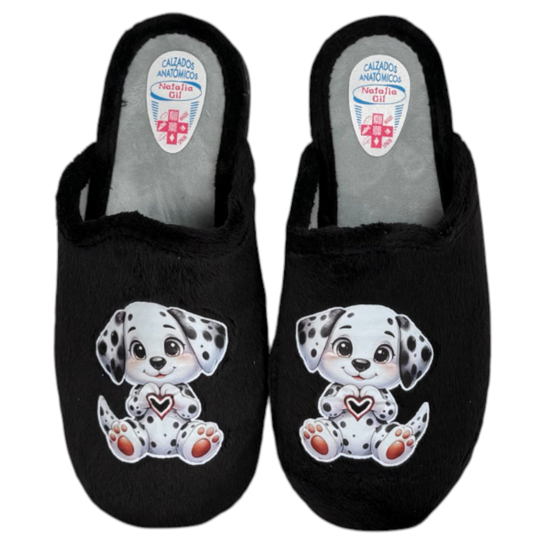 Zapatillas de Casa Natalia Gil Dálmata 4005 Negro - imagen 1