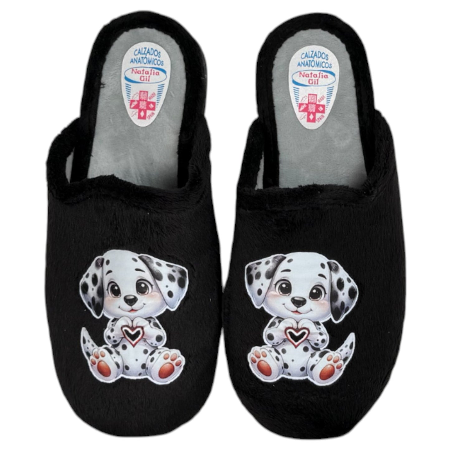 Zapatillas de Casa Natalia Gil Dálmata 4005 Negro - imagen 1