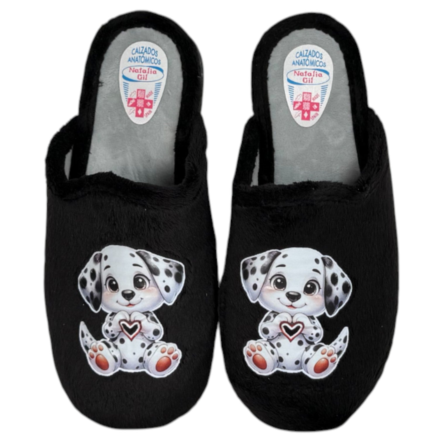 Zapatillas de Casa Natalia Gil Dálmata 4005 Negro - imagen 1