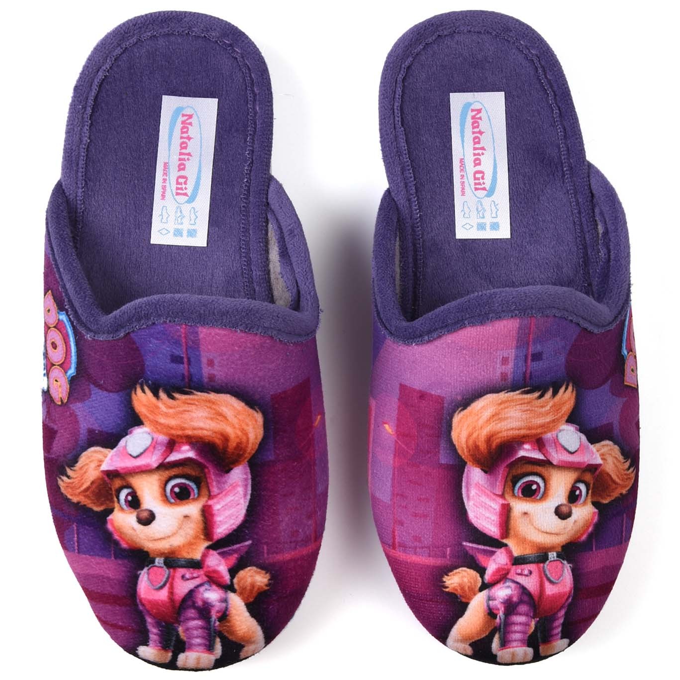 Zapatillas de Casa Natalia Gil Dog Patrol 7026 Morado - imagen 1